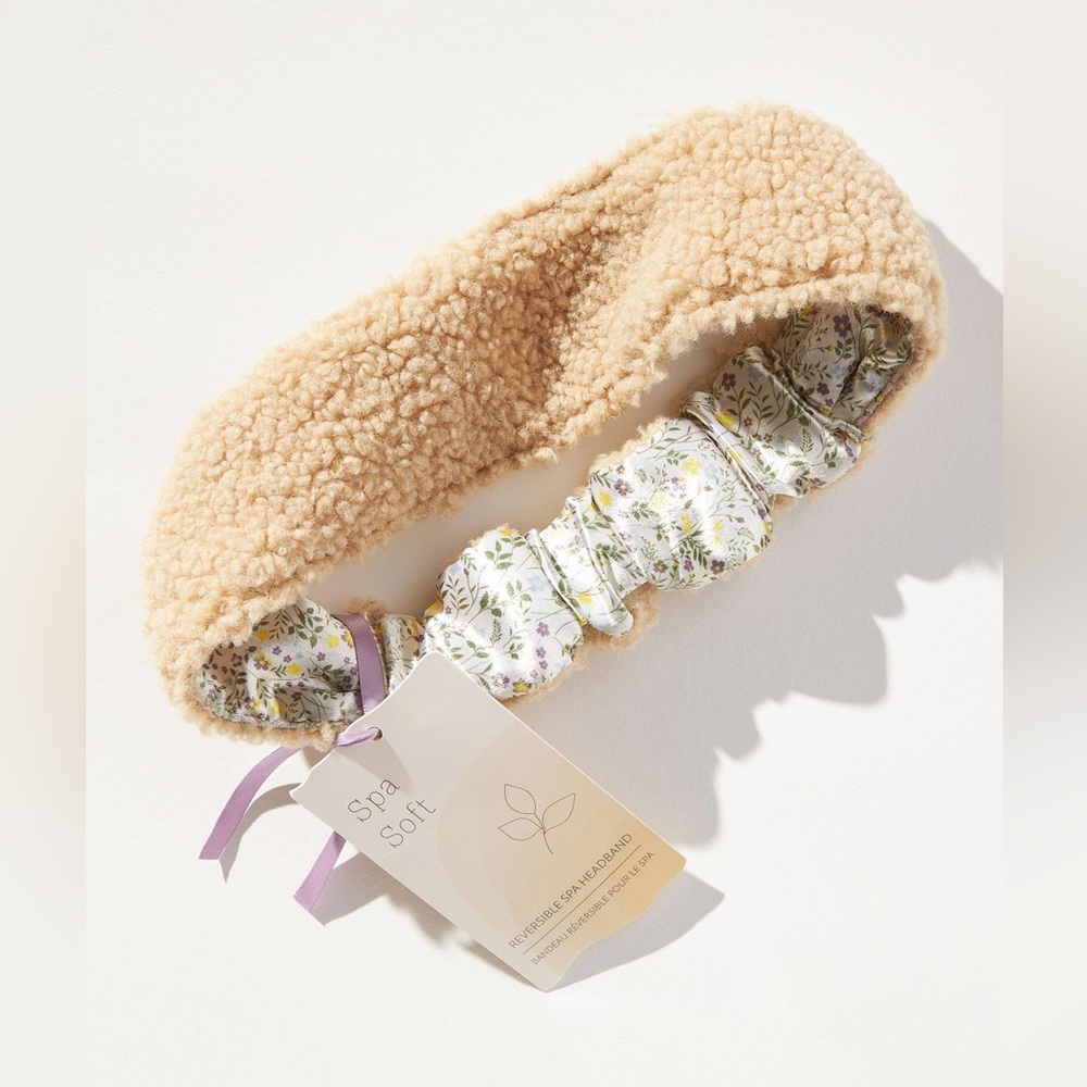 ANTHROPOLOGIE Reversible Spa Headband SPA SOFT NEW spa headband